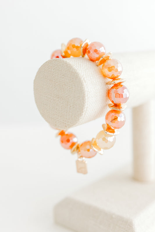 1x1 Faceted Fire Quartz