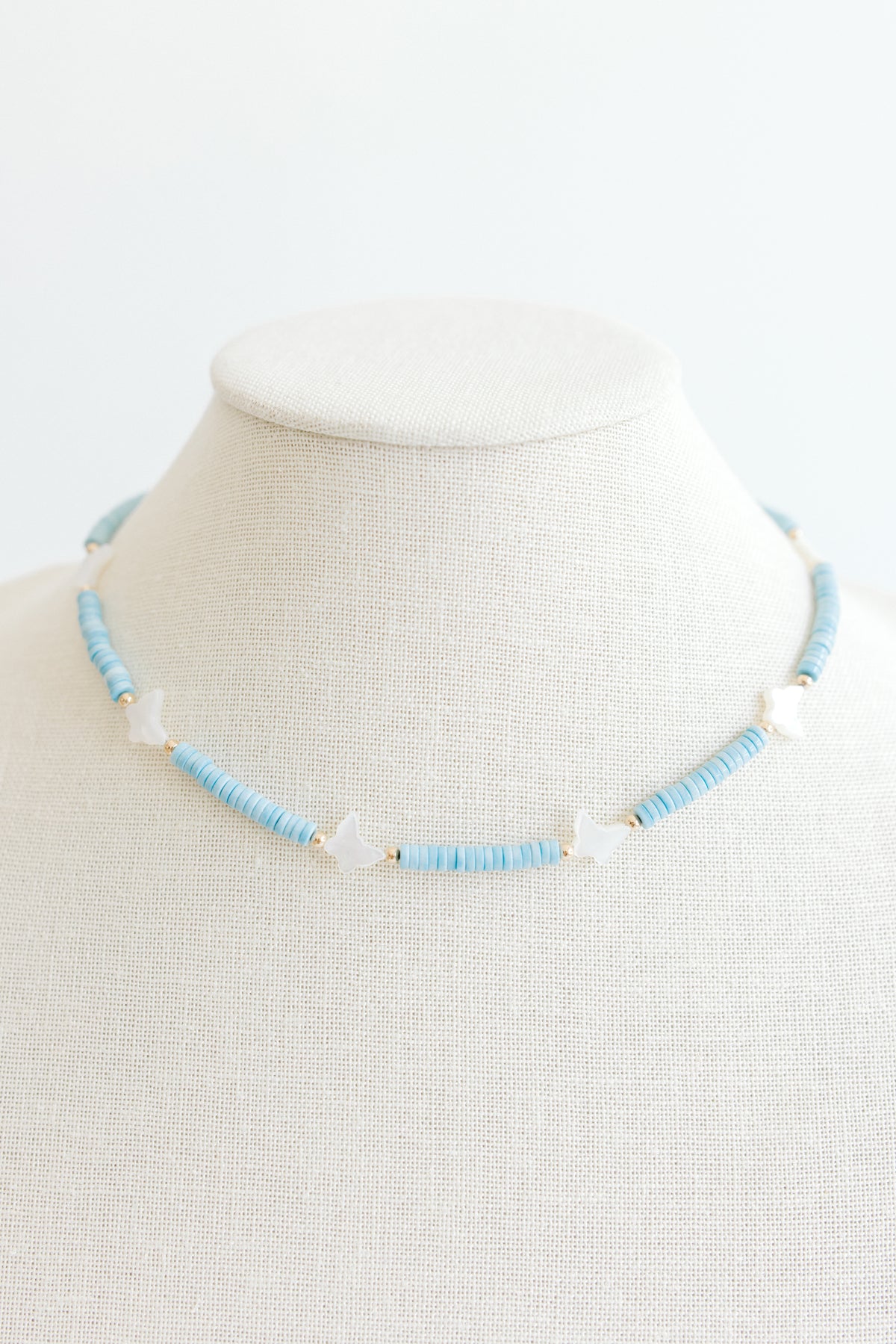 Cluster Flutterby Necklace - Blue