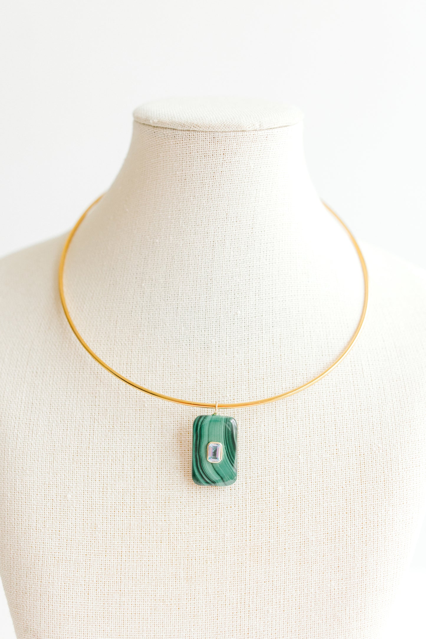 Malachite Rectangle Pendant