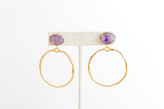 Hoops - Amethyst