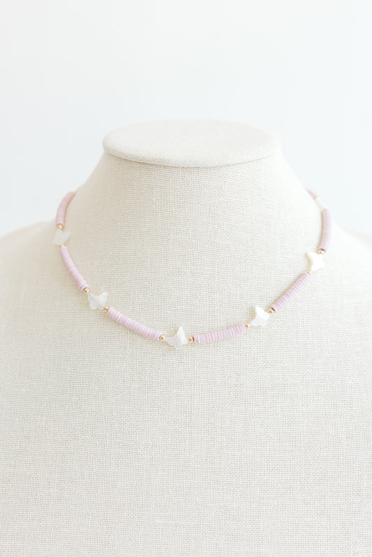 Cluster Flutterby Necklace - Lavender