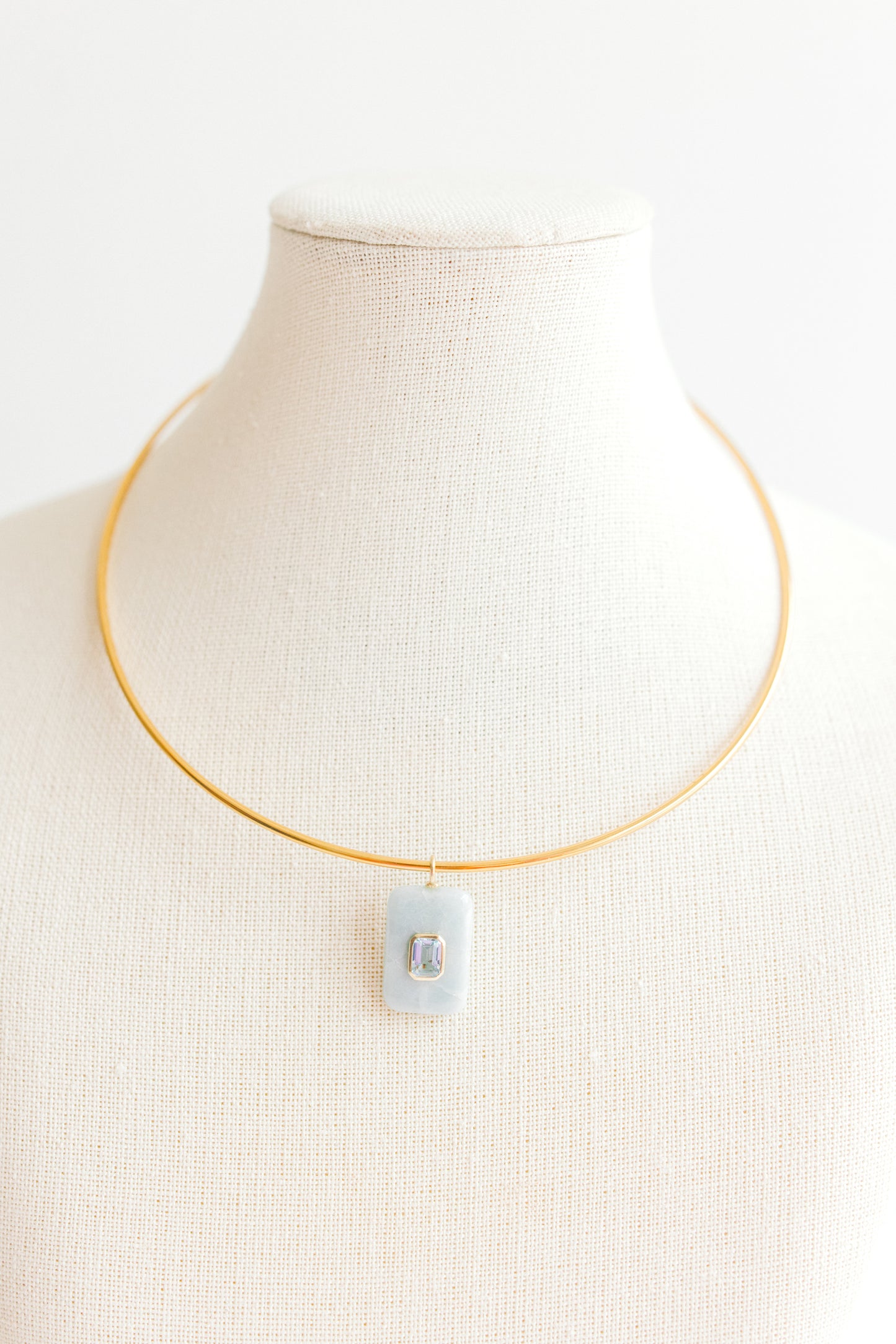 Larimar Rectangle Pendant